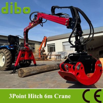 3point hitch 6m timber crane