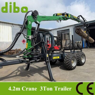 4.2m crane 3 ton trailer