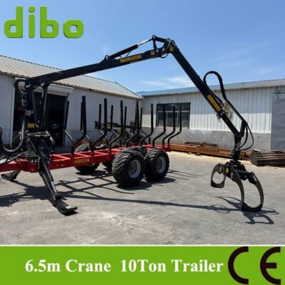 6.5L crane 10 ton trailer