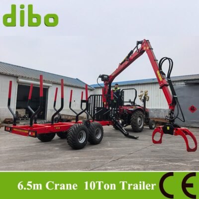 6.5M crane 10 ton trailer